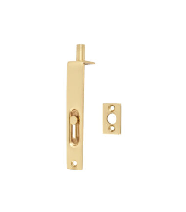 Touchpoint Slide Action Flush Bolt - 102 x 16mm - Polished Brass