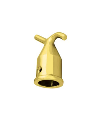 Pole Hook - 72 x 35mm - Polished Brass